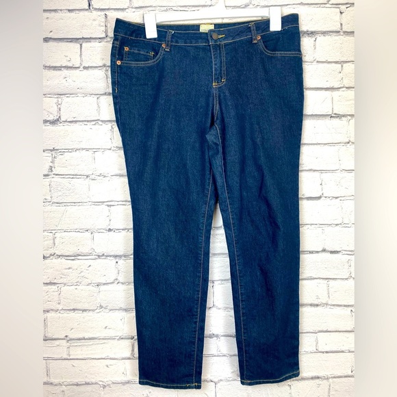 G.H. Bass Dark Wash Stretch Skinny Jeans size 14 - Picture 1 of 6